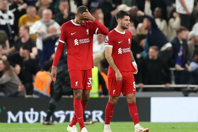 A Liverpool kilenc emberrel, utolsó pillanatos öngóllal kapott ki a Tottenhamtől