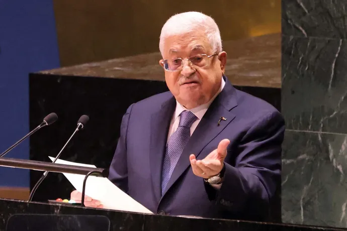 Mahmúd Abbász palesztin elnök – Fotó: Thaer Ghanaim