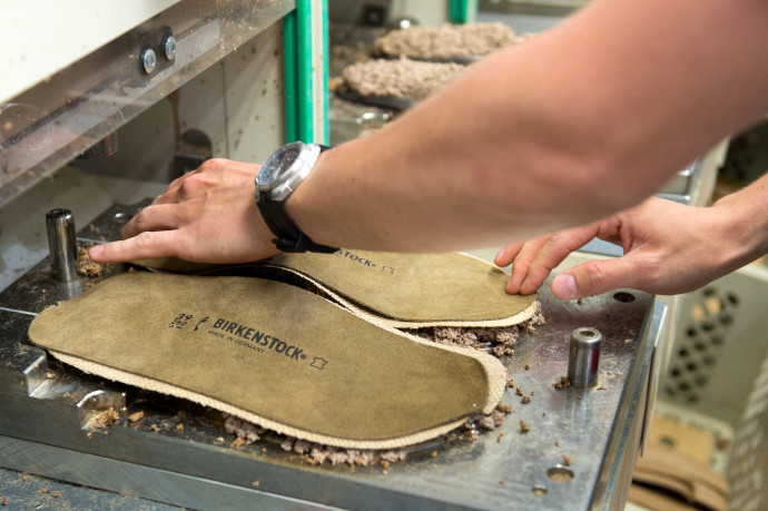 Birkenstock talpbetét gyártása Németországban. Fotó: AFP/Europress