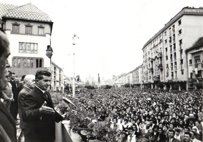 Ceaușescu marosvásárhelyi látogatása – Fotó: IICCR / A román kommunizmus online fotóarchívuma