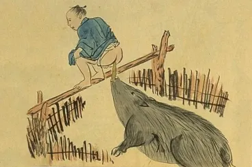 A kínai disznóvécében az emberi ürülék rögtön az állat szájában landol