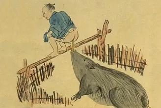 A kínai disznóvécében az emberi ürülék rögtön az állat szájában landol