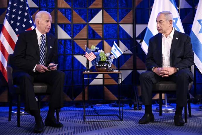 Biden és Netanjahu Tel-Avivban – Fotó: Brendan Smialowski / AFP