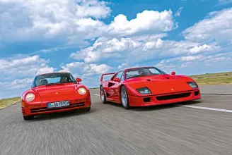 Poszterautók padlógázon: ilyen vezetni a Ferrari F40-et és a Porsche 959-et