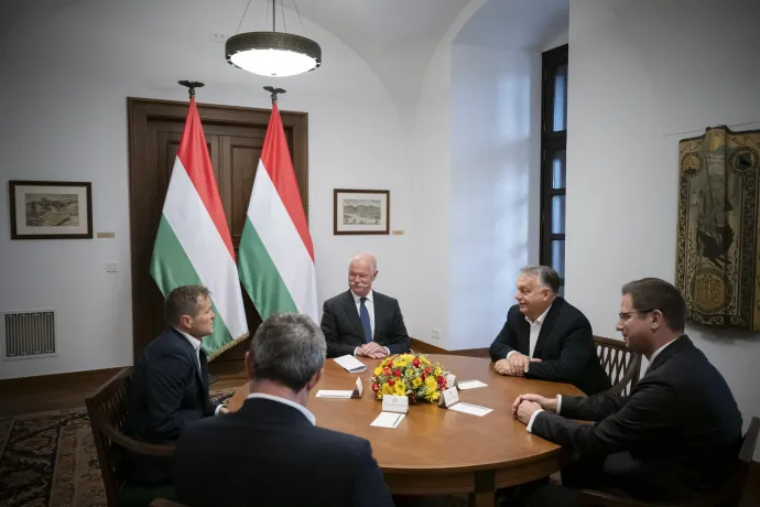 Orbán Viktor és Krausz Ferenc megbeszélése a Karmelitában – Fotó: Benko Vivien Cher / MTI