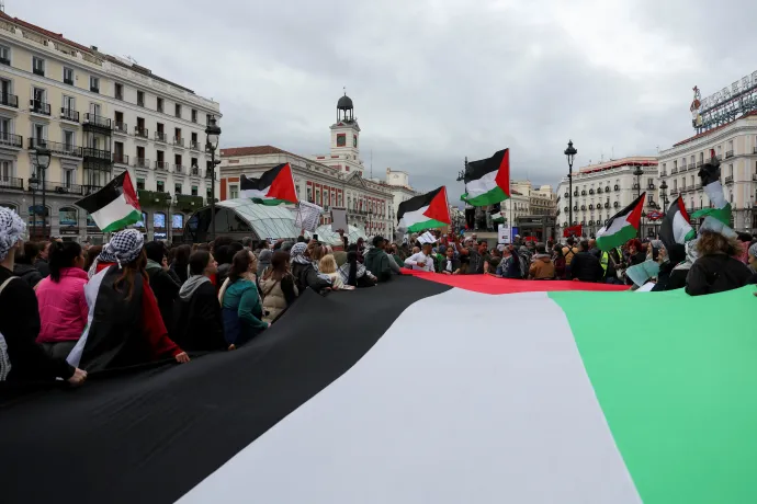 Palesztina-párti tüntetés Madrdiban – Fotó: Isabel Infantes / ISABEL INFANTES