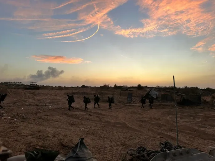 Izraeli katonák Gázában – Fotó: Israel Defense Forces / Reuters