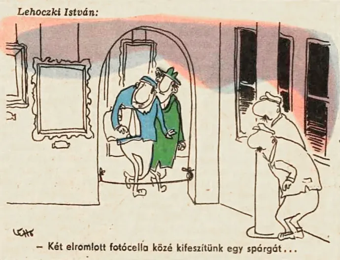 Karikatúra a Ludas Matyiból – Forrás: Arcanum / Ludas Matyi, 1984/4. szám