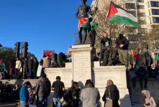 300 ezren a Palesztina-párti tüntetésen Londonban
