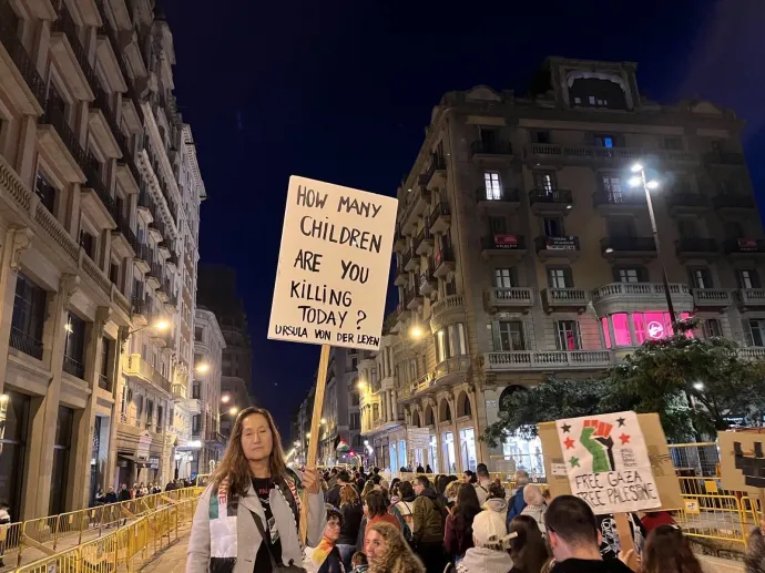 Tüntetés Barcelonában – Olvasói fotó