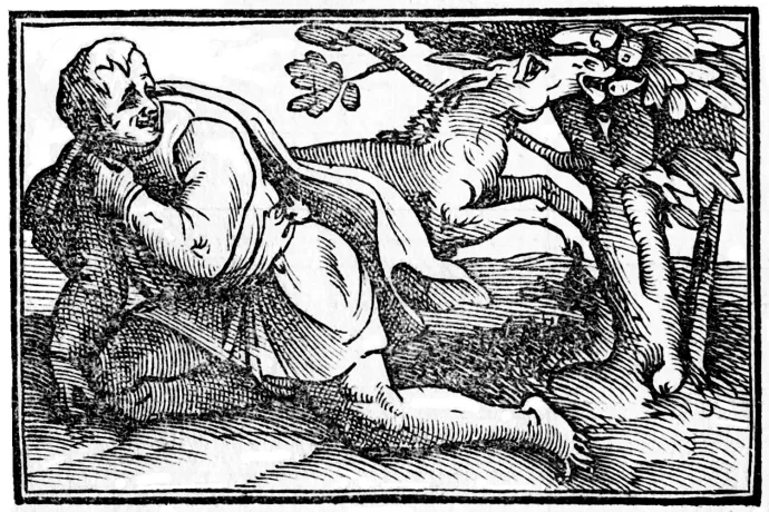 Khrüszipposz halála egy 16. századi fametszeten – Fotó: Wikipedia
