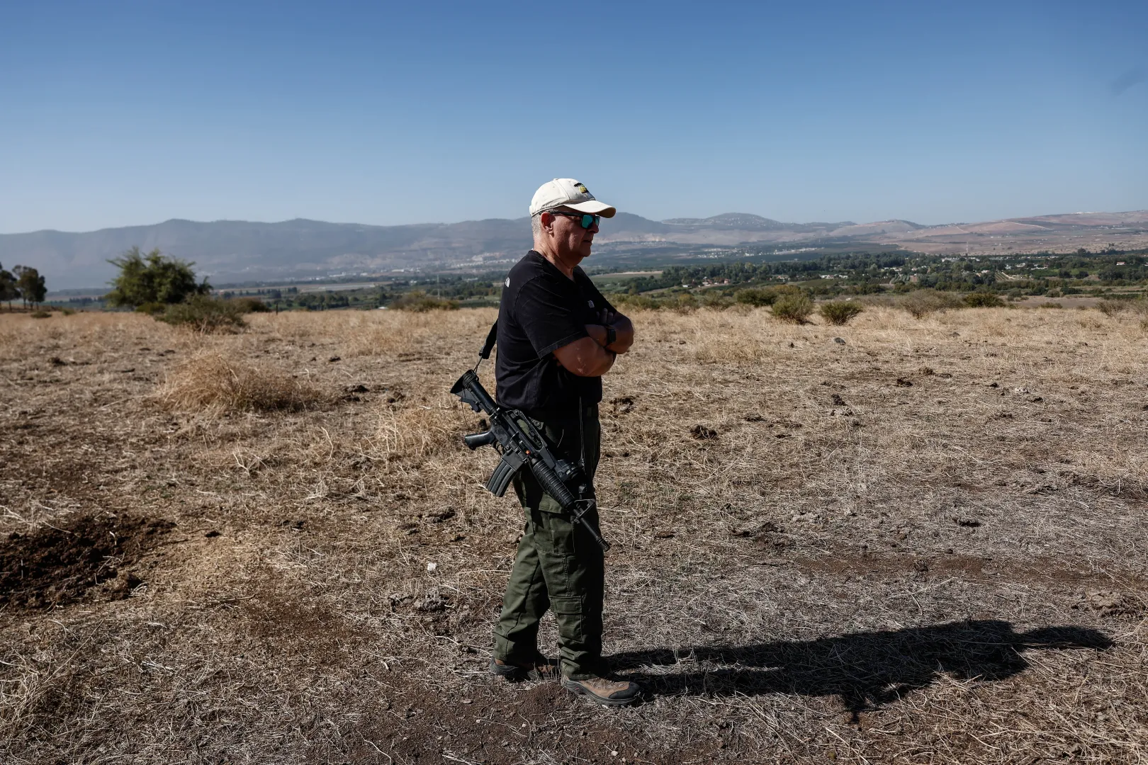 A hadseregen kívül szinte csak az önkéntes őrség maradt a Golán-fennsík közelében kiürített izraeli településeken – Fotó: Huszti István / Telex