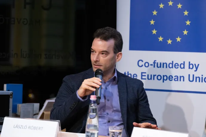 László Róbert, a Political Capital választási szakértője – Fotó: Hevesi-Szabó Lujza / Telex
