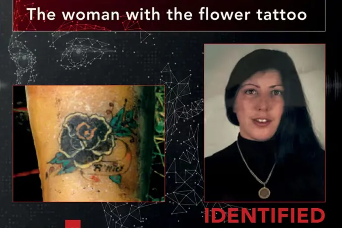Harmincegy év után azonosították a meggyilkolt nőt, a családja felismerte a virágos tetoválását