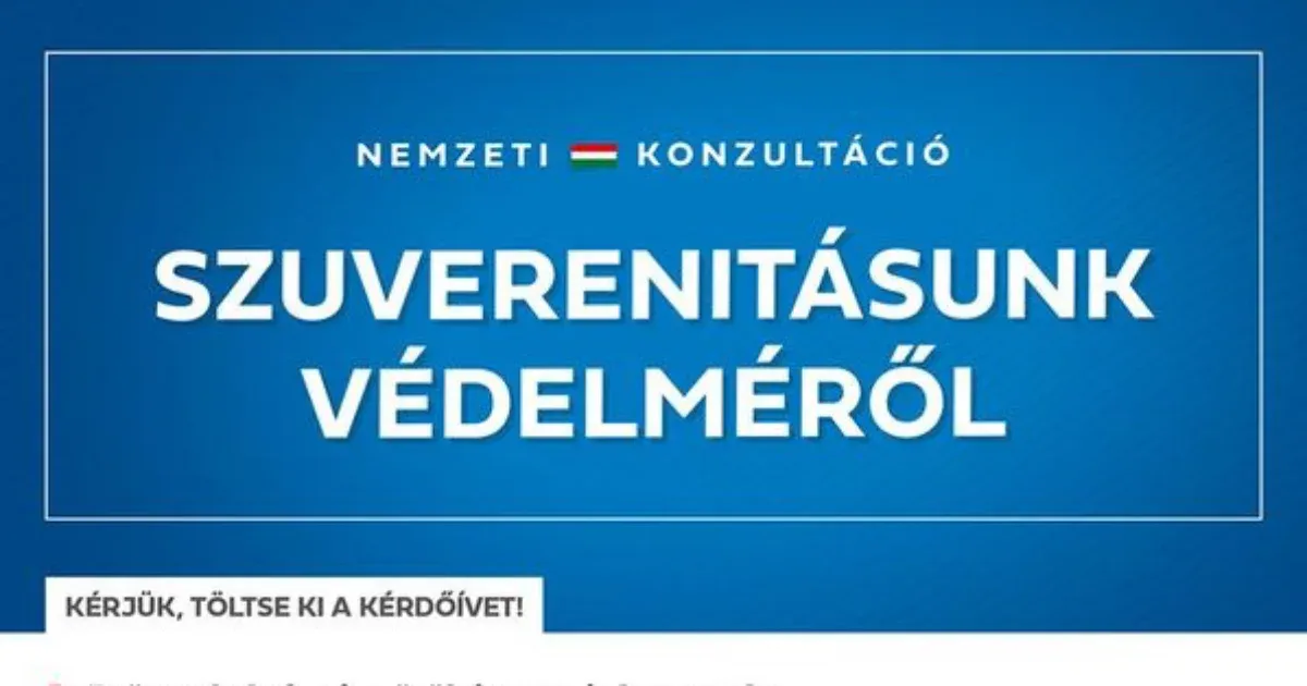 Elindult a kormány új nemzeti konzultációja, itt van az összes kérdés