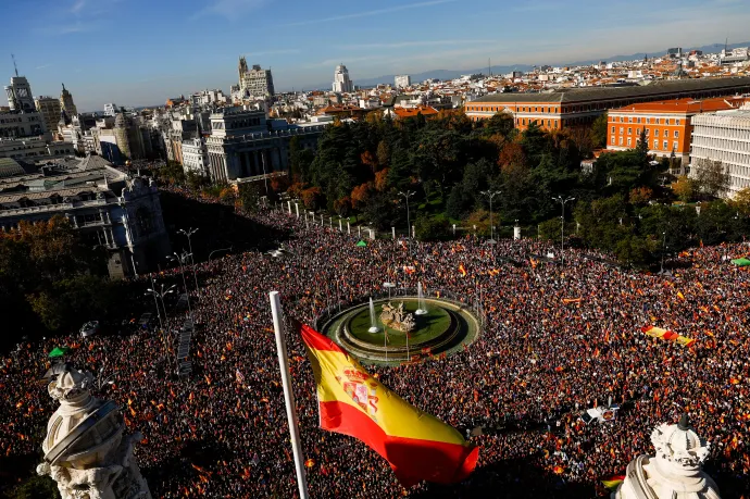 170 ezren tüntettek Madridban az új spanyol kormány ellen