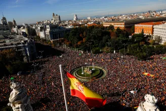 170 ezren tüntettek Madridban az új spanyol kormány ellen