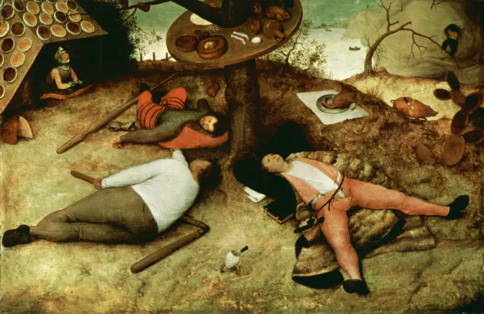 Pieter Bruegel Cockaigne földje című festménye – Forrás: The Yorck Project / Wikipedia
