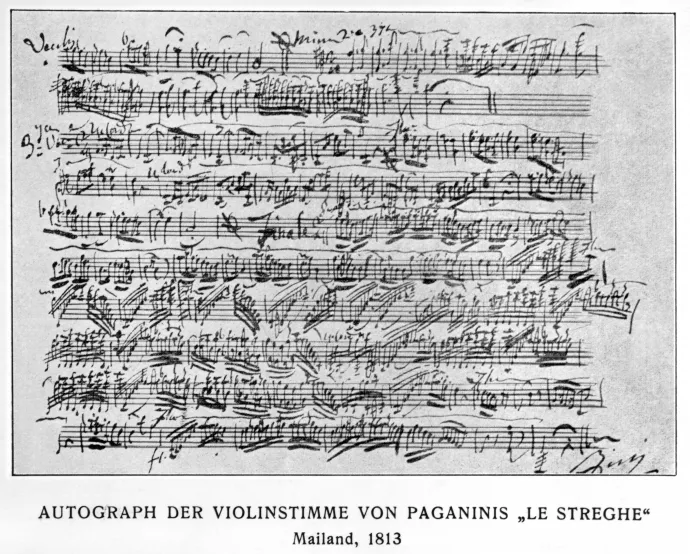 A Le Streghe hegedűszólamának kottája – Fotó: Ullstein Bild / Getty Images