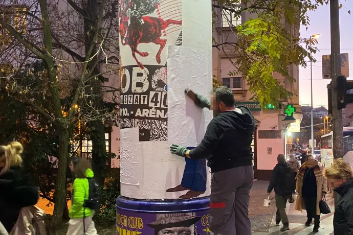 Leragasztották Pityke őrmestert Kern András kedvenc péksége előtt