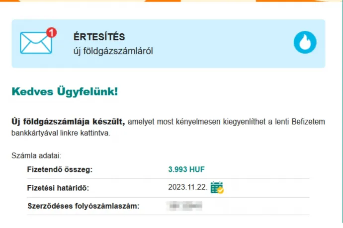 Megint támadnak a hamis energiaszámlák