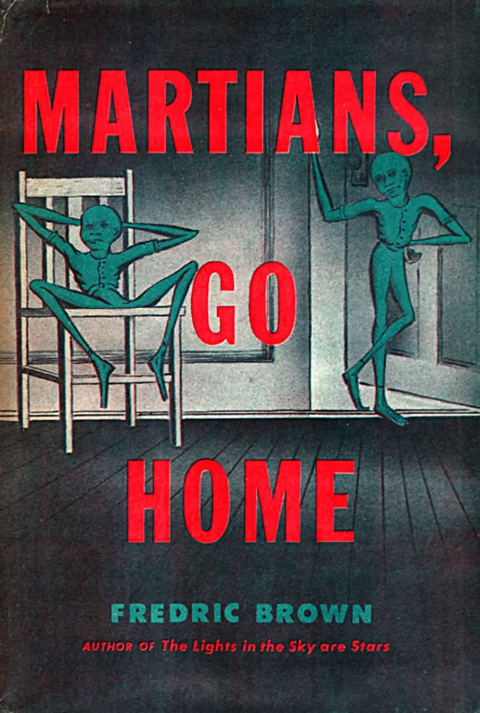 Martians, Go Home. Fredric Brown könyve – Forrás: E. P. Dutton / Wikipedia