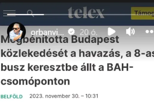 Ilyen sincs mindennap: Orbán Viktor a Telexre hivatkozik a TikTokon