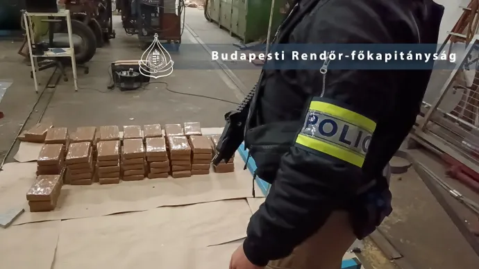 A rendőrök 155 darab, egyenként körülbelül egy kilós csomagot találtak – Fotó: Police.hu