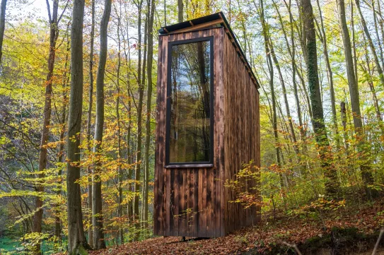 Magyarország legbizarrabb kunyhója a Bakonyban áll és tele van könyvekkel