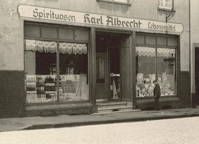 Az Aldi elődjének egyik üzlete 1930-ban, Essen-Schonnebeckben, Németországban – Fotó: ALDI Einkauf GmbH & Co. oHG / Getty Images