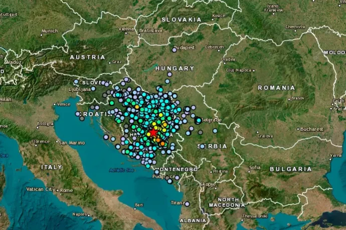 Még Pécsen is érezni lehetett a boszniai földrengést