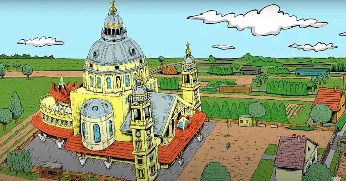 Nyári konyha helyett bazilika épült a kert végében – Felcsútról szól Bödőcs Tibor szilveszteri videója