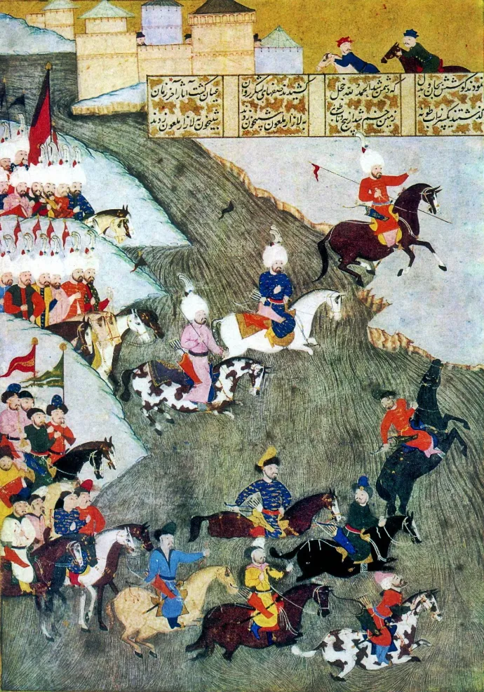 Krími tatárok az 1566-os török hadjárat résztvevői között Szigetváron – Forrás: Wikipédia