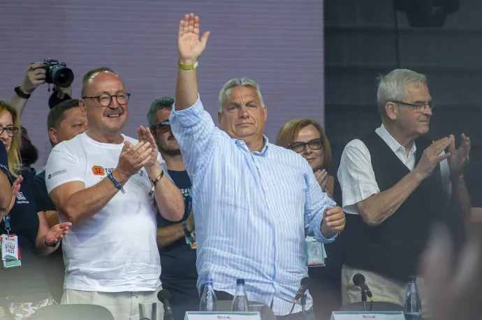 Orbán Viktor Tusványoson, 2023. júl. 22-én – Fotó: Beliczay László / Inquam Photos