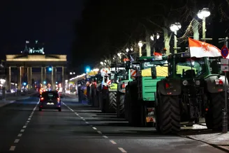 Országos útblokádok, traktoros tüntetés Berlinben – tiltakoznak a gazdák Németországban