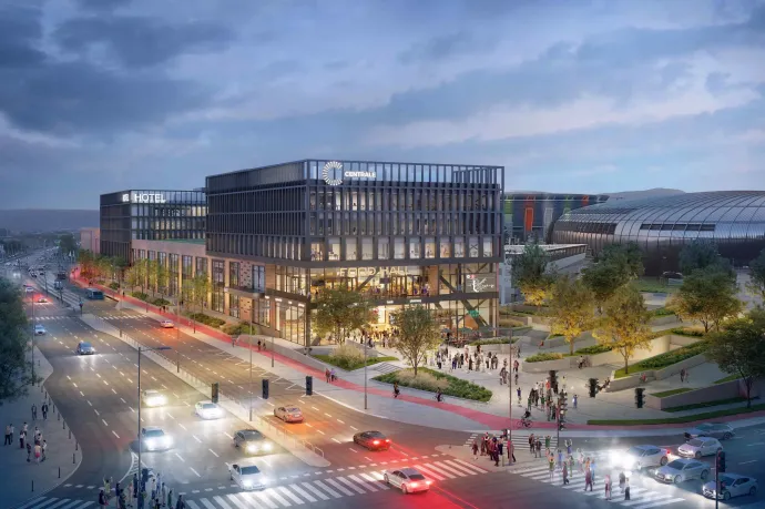 Négycsillagos szálloda és irodaház épül a Puskás Ferenc Stadion metrómegálló tetejére