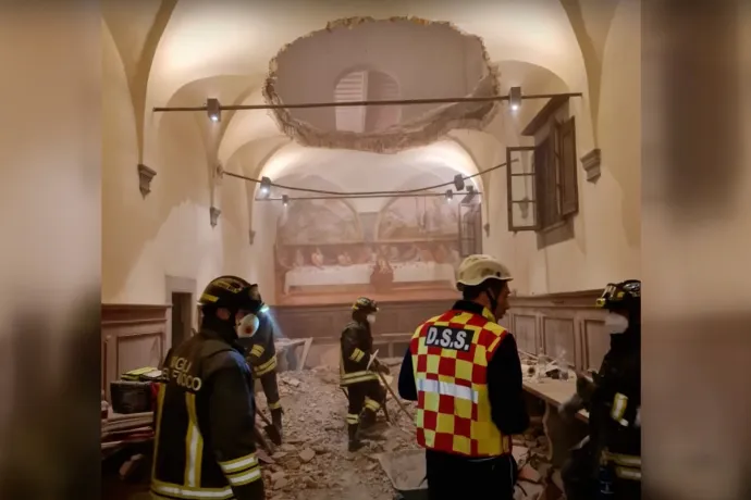 Öt métert zuhantak az olasz fiatalok, akik alatt beszakadt a padló egy esküvői bulin