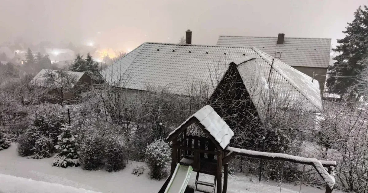 Volt olyan település Baranyában, ahol hétfőn tíz centinél is több hó hullott