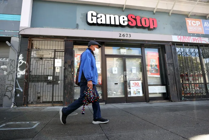 A GameStop egyik üzlete San Franciscóban, 2021. március 10-én – Fotó: Justin Sullivan / Getty Images / AFP