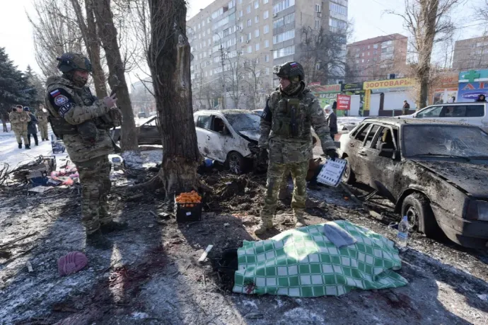 25-en haltak meg ukrán ágyútűzben, Donyeckben, állítja egy oroszok által kinevezett tisztviselő