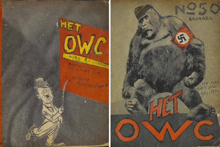 A kiadvány 1944. szeptember 16-i és 1944. október 14-i címlapjai – Fotó: Berlini Zsidó Múzeum