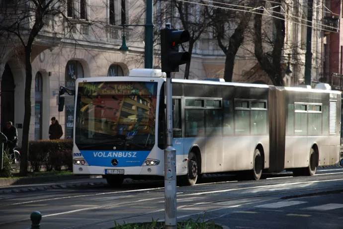 Szegeden egységes rendszerben autóbuszok, trolik és villamosok szállítják az utasokat – Fotó: Móra Ferenc Sándor / Telex