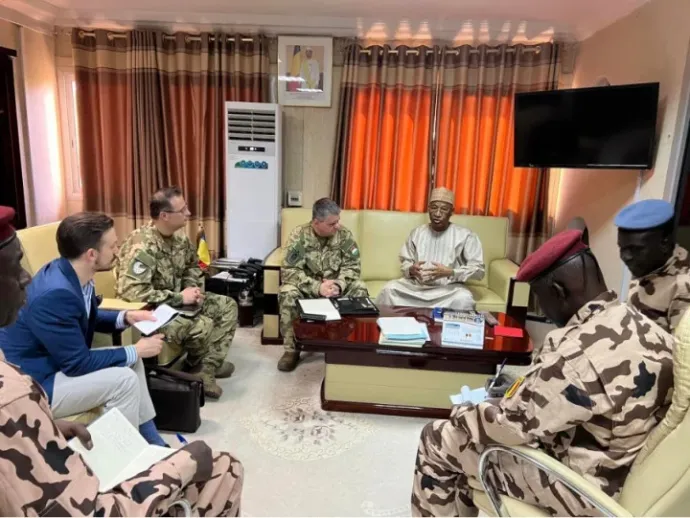 Gáspár Orbán can be identified in this picture from Chad – Source: the Facebook page of the Chadian Ministry of Defence