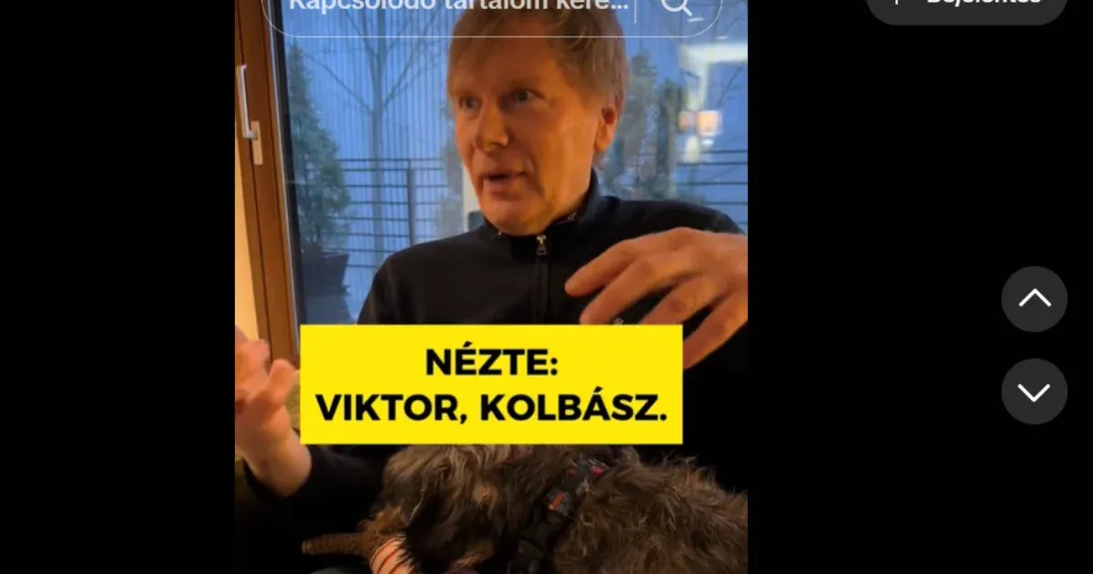 Orbán kolbászáról anekdotázik Orbán TikTokján Fodor Gábor