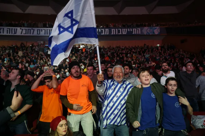 Kolonizációs karnevál a jeruzsálemi telepeskonferencián Fotó: Ronen Zvulun / Reuters