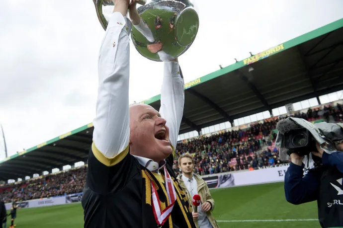A Midtjyllanddal 2015-ben bajnok edző, Glen Riddersholm – Fotó: Lars Ronbog / FrontZoneSport / Getty Images