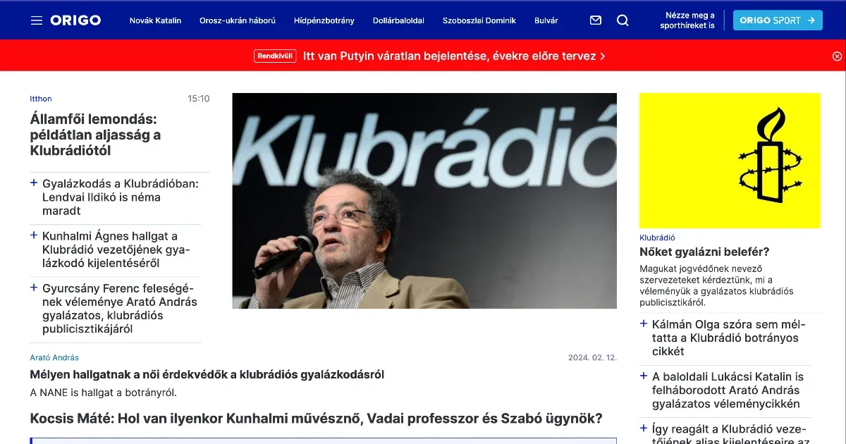 A Fidesz-média megtalálta a kegyelmi botrány vélt ellenszerét: a Klubrádió kurvás véleménycikkcíme az