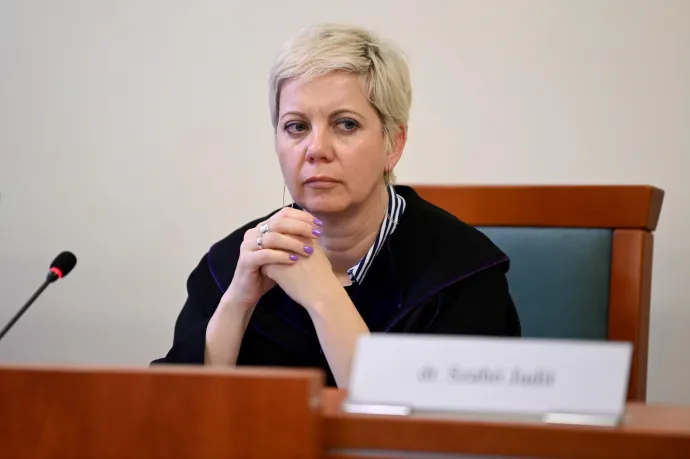 A tárgyalást vezető bírónő – Fotó: Bődey János / Telex