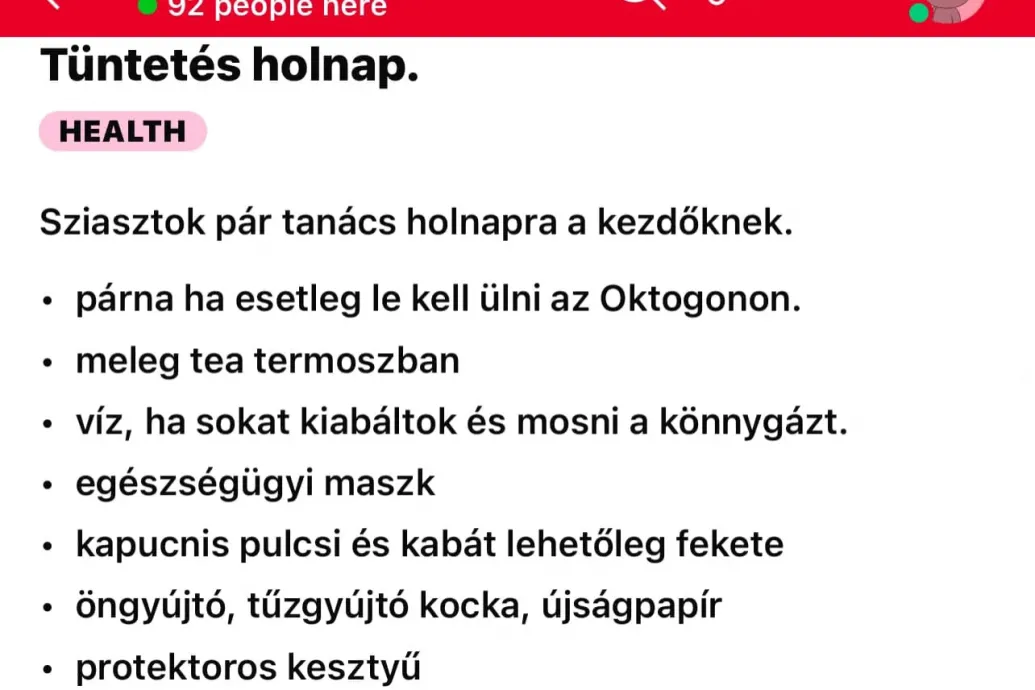 Erőszakra készülnek a pénteki tüntetők! – hergel a kormánymédia egy Reddit-poszt alapján, amit azóta töröltek is