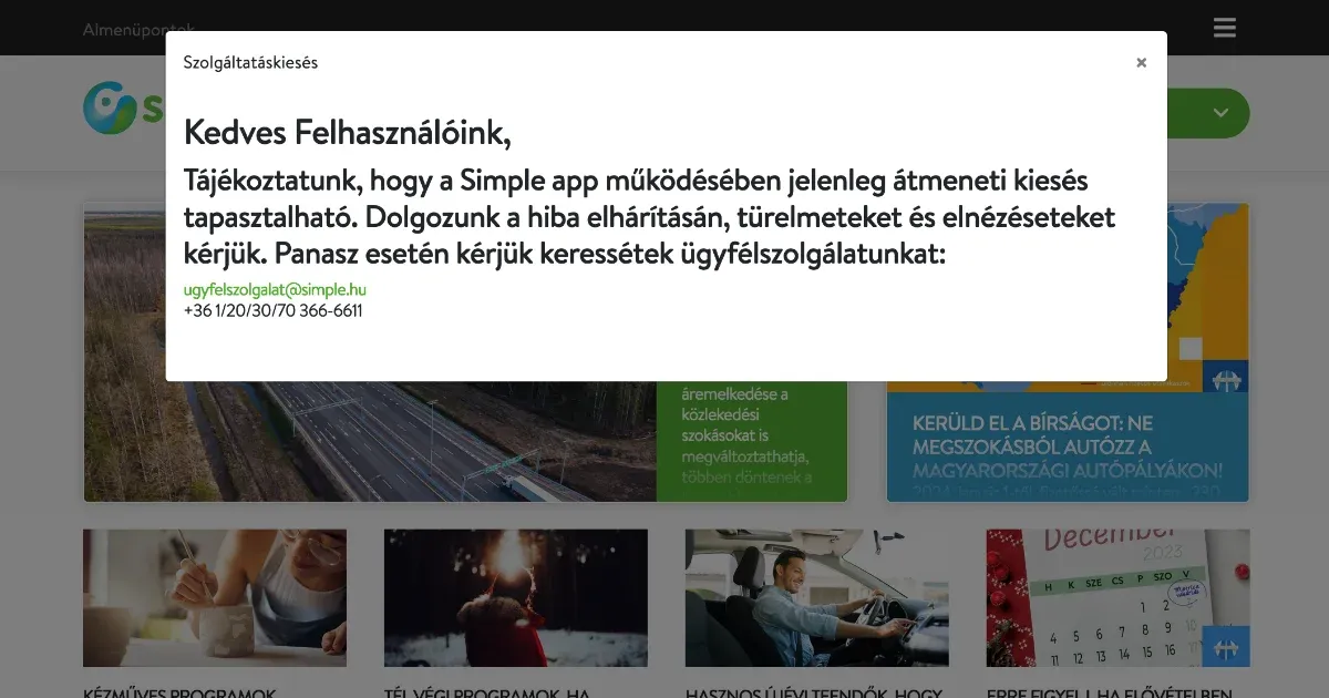 Akadozik a Simple app